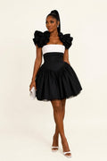 Priscy Ruffle Party Mini Dres