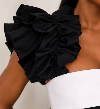 Priscy Ruffle Party Mini Dres