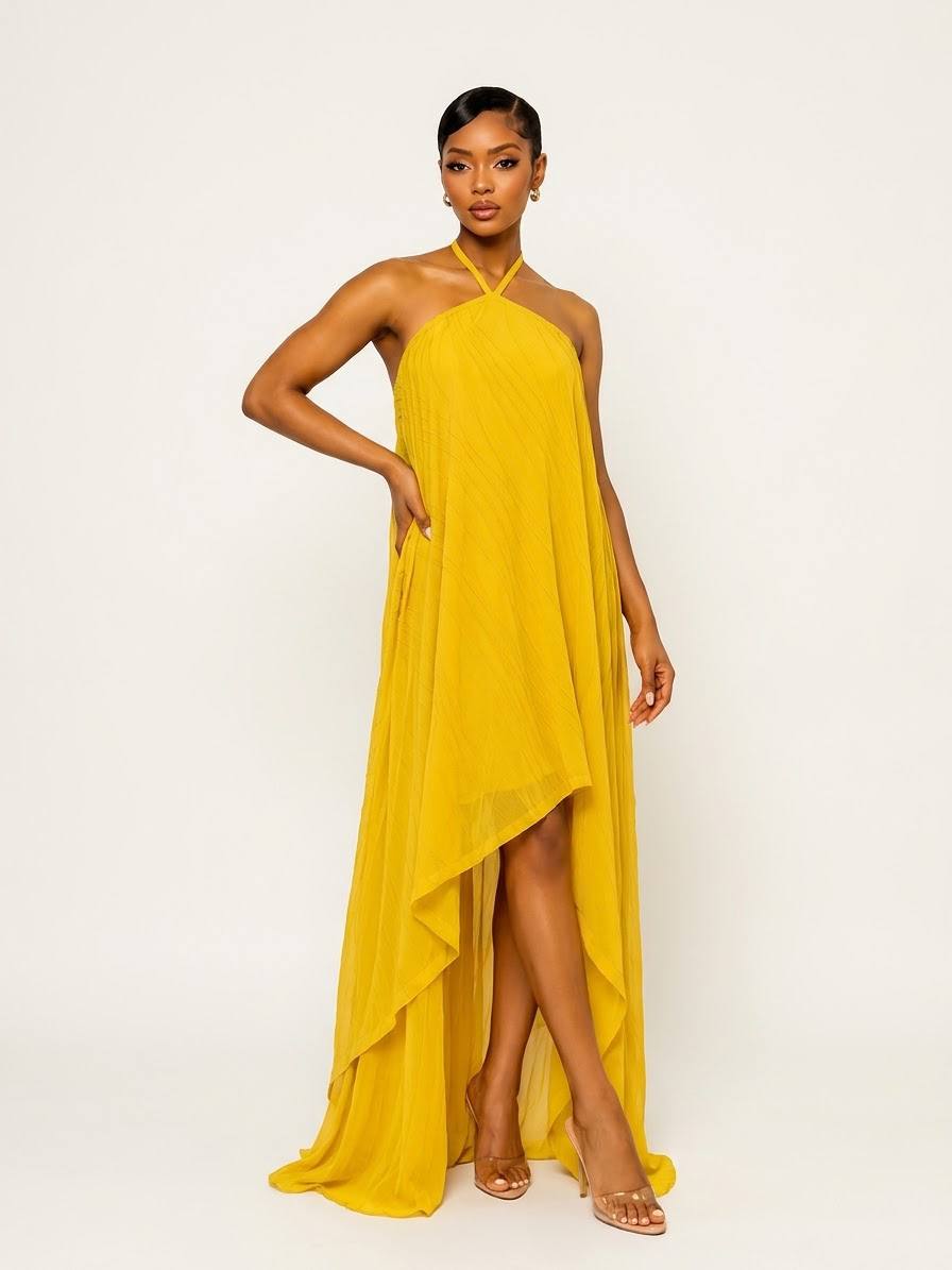 The Aura Halter Maxi
