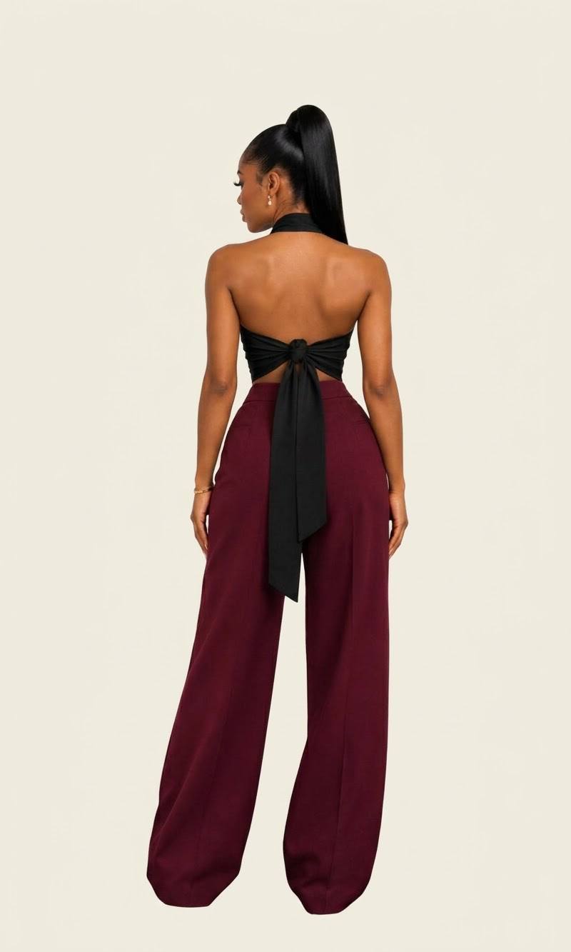 The Celine Wrap-Neck Top
