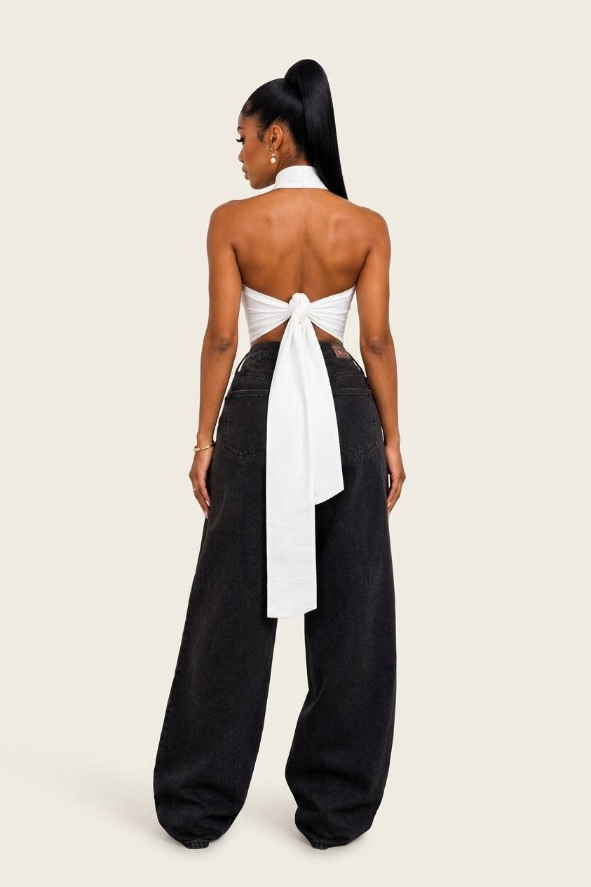 The Celine Wrap-Neck Top