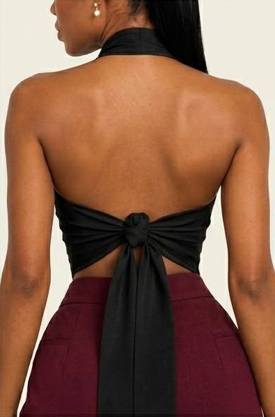 The Celine Wrap-Neck Top