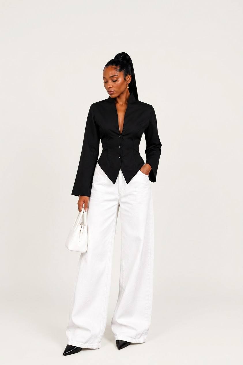 The Notch High-Collar Top