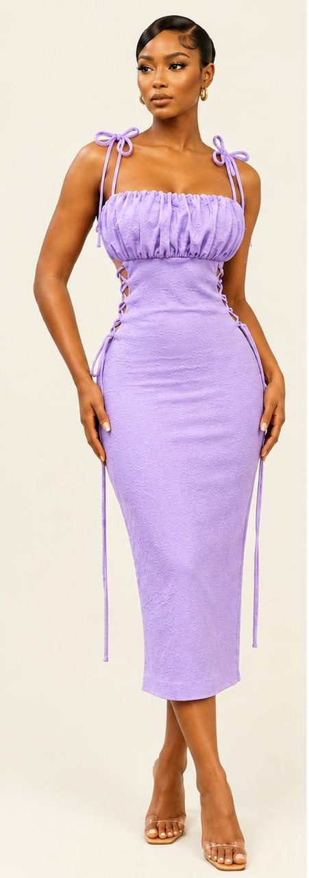 The Goddess Lace-Up Dress