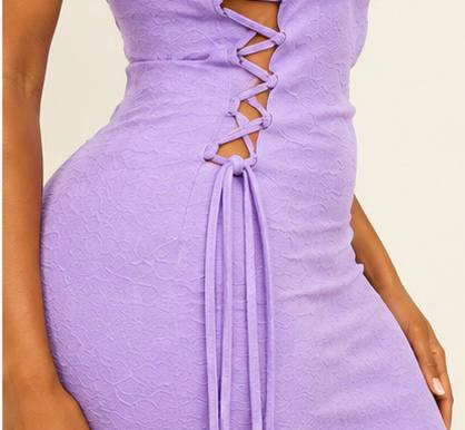 The Goddess Lace-Up Dress