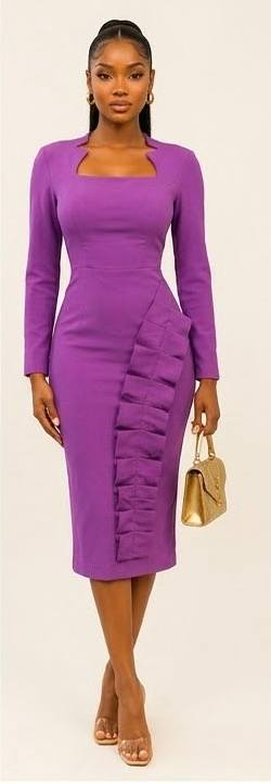 The Genevieve Pleated Midi